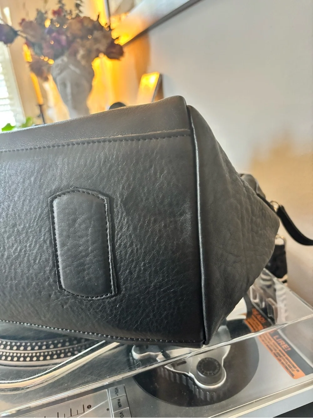 Mecha Mendez Litoral Bag -  Black Travel/Work Zippered Tote - Unique Design
